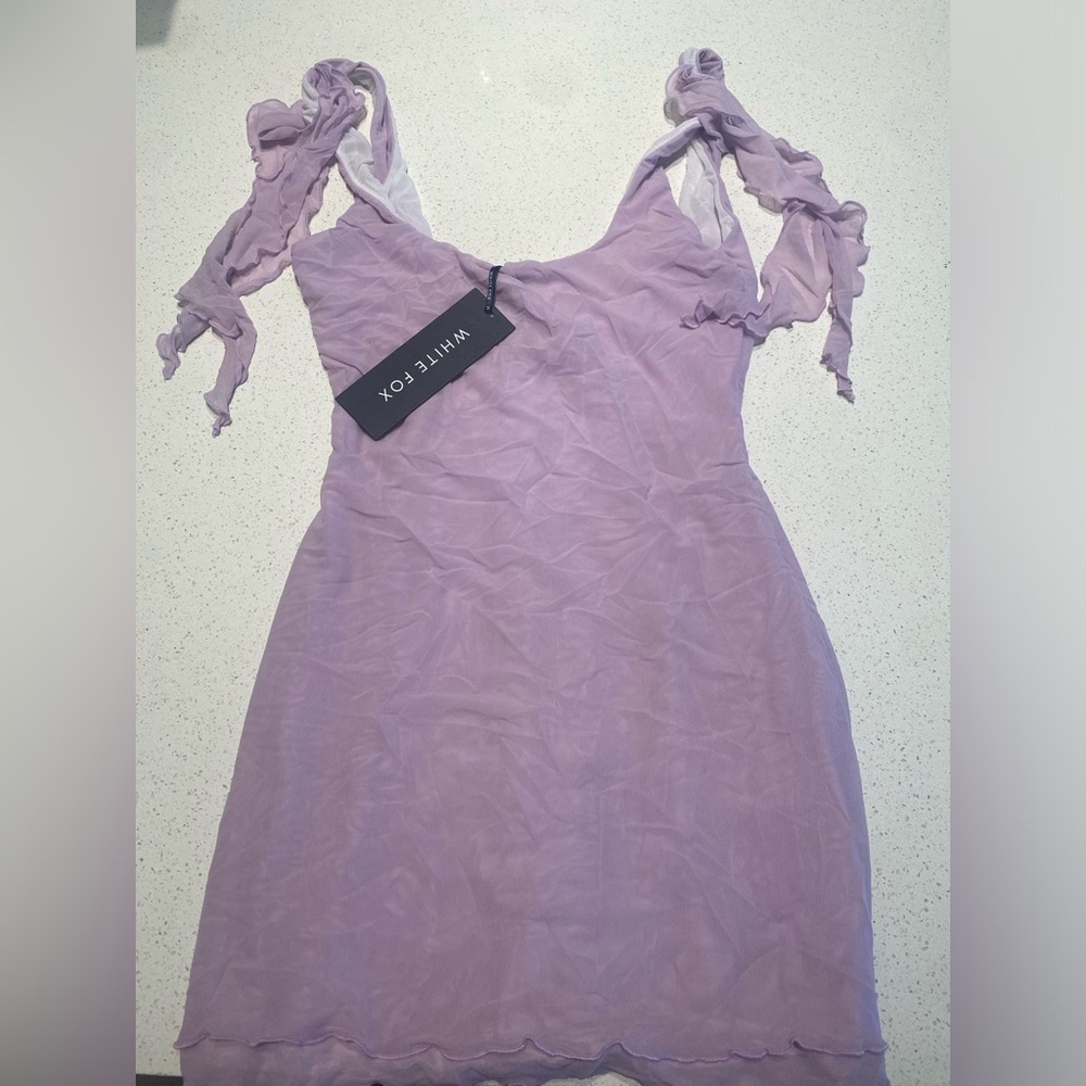 White Fox Boutique Lilac Mini Dress